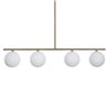 Suspended Lamp in brass and glass - Grace