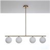 Suspended Lamp in brass and glass - Grace