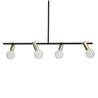 Suspended Lamp in black and gold metal - Vanity