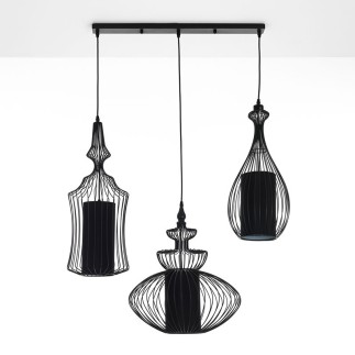 Triple Metal Pendant Lamp - Notre Dame | Tomasucci