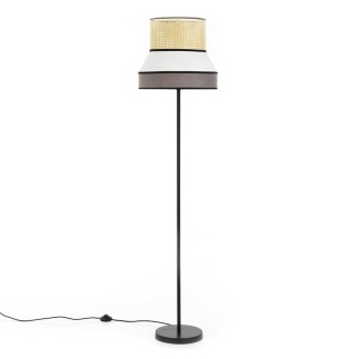 Vienna Straw and Fabric Floor Lamp - Hay | Tomasucci