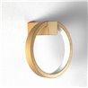 LED Applique in black / gold aluminium - Circle