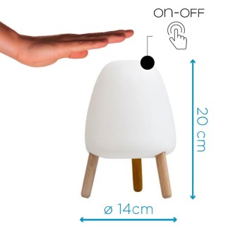 Lampada da Tavolo con USB - Egg | Tomasucci