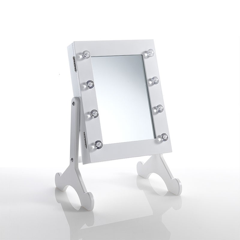 Table Mirror with Storage Compartment - Rimmel | Tomasucci