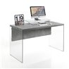 Desk in MDF and glass - Later