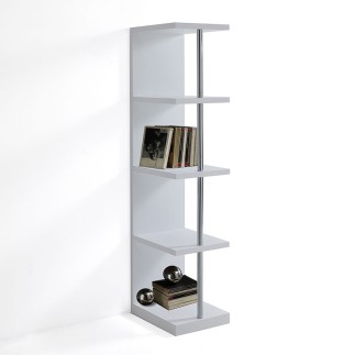 Design White Bookcase - Elle