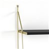 Wall Shelves black and brass - Sofia