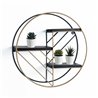 Round Wall Shelves black and gold - Tao