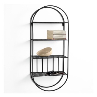 Wall Shelves in Black Metal - Arco | Tomasucci