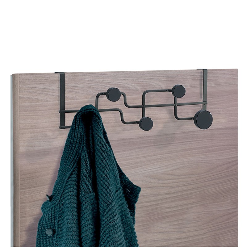 Wall clothes hangers in black steel - Blow | Tomasucci