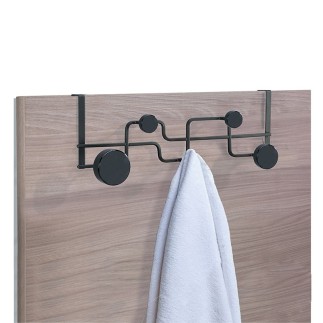 Wall clothes hangers in black steel - Blow | Tomasucci