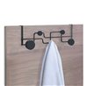 Door clothes hangers in black steel - Adam