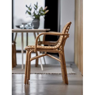 Sedia in Rattan con Braccioli - Peak | Cane-line