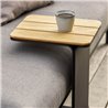 Outdoor Side Table in Wood/Alluminium - Mega