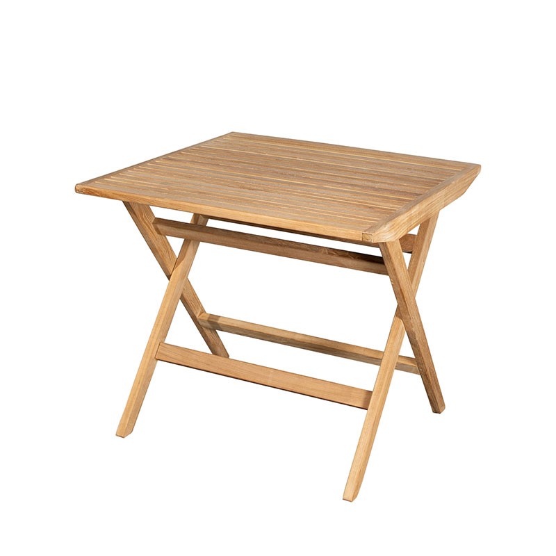 Outdoor Square Folding Table in Wood - Flip | Cane-line