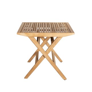 Outdoor Square Folding Table in Wood - Flip | Cane-line