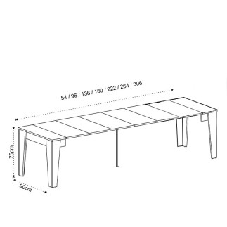 Extendable Console Table up to 306 cm - Hood | Tomasucci