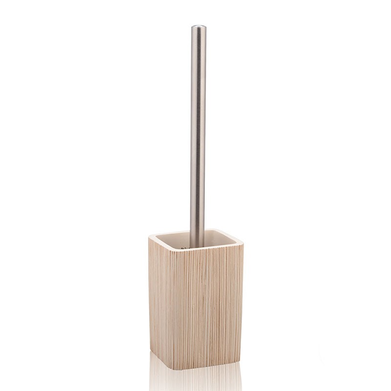 Wood Effect Toilet Brush Holder - Jerry | Tomasucci