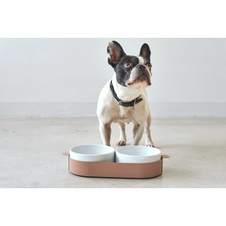 Double Porcelain Bowl for Cat and Dog - Lizzy | ISA Project