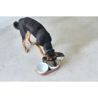 Double Porcelain Bowl for Cat and Dog - Lizzy | ISA Project