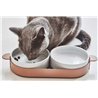 Double Porcelain Bowl for Cat and Dog - Lizzy