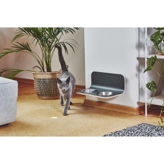 Raised Wooden Feeder for Dog and Cat - Arco | Miacara