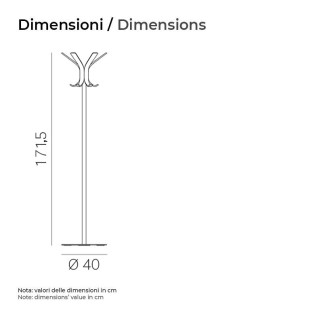 Appendiabiti da Terra di Design Pedrali - Ray | ISA Project