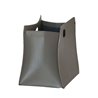 Design Magazine Rack in leather with Handles - Vanda