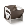 Aluminum Design Magazine Rack with Handles - Daily Aluminum