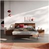 Letto Matrimoniale in Legno con Luce LED - Curve