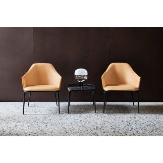 Poltroncina in tessuto o pelle - Lea | Midj