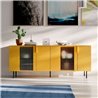 Sideboard in Wood with Glass Doors - Geny