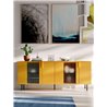 Sideboard in Wood with Glass Doors - Geny