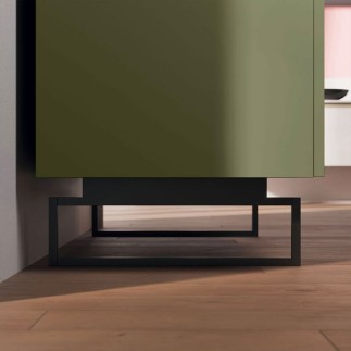 Modern High Sideboard with Showcase - Geny | Orme Light