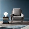 Upholstered Armchair with Armrests and High Backrest - Enie