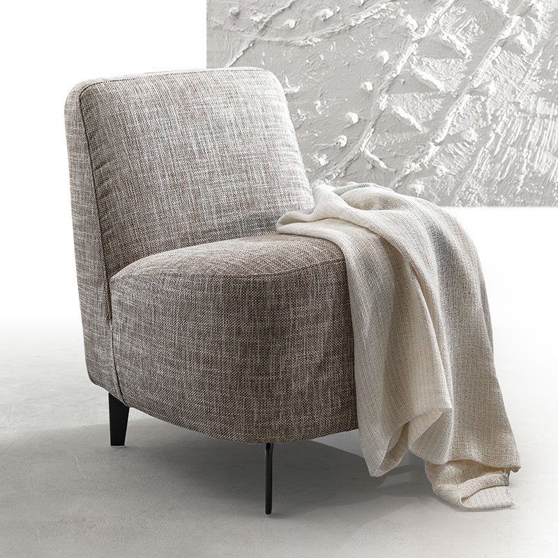 Modern Living Room Armchair in Fabric - Dory | ISA Project