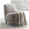 Modern Living Room Armchair in Fabric - Dory