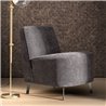 Modern Living Room Armchair in Fabric - Dory