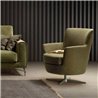 Comfortable Design Armchair with Backrest and Armrests - Moon