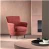 Comfortable Design Armchair with Backrest and Armrests - Moon