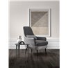 Upholstered High-Back Armchair - Gemma