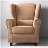 Classic Upholstered Armchair with High Backrest - Miss Special