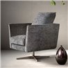 Design Swivel Armchair in Eco-Leather - Skim