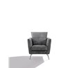 Design Swivel Armchair in Eco-Leather - Skim