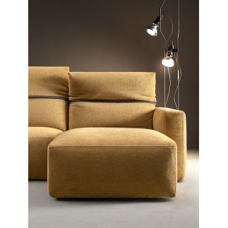 3-Seat Sofa with Chaise Longue - Deep Real BR19 | Samoa Divani