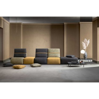 Modern Modular Sofa in Fabric - Deep Real | Samoa Divani