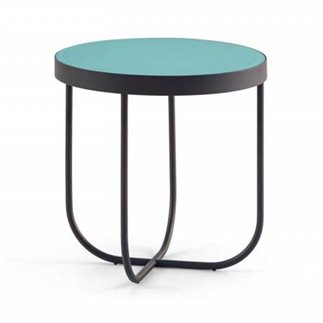 Round Coffee Table with Glass Top - Case | Samoa Divani