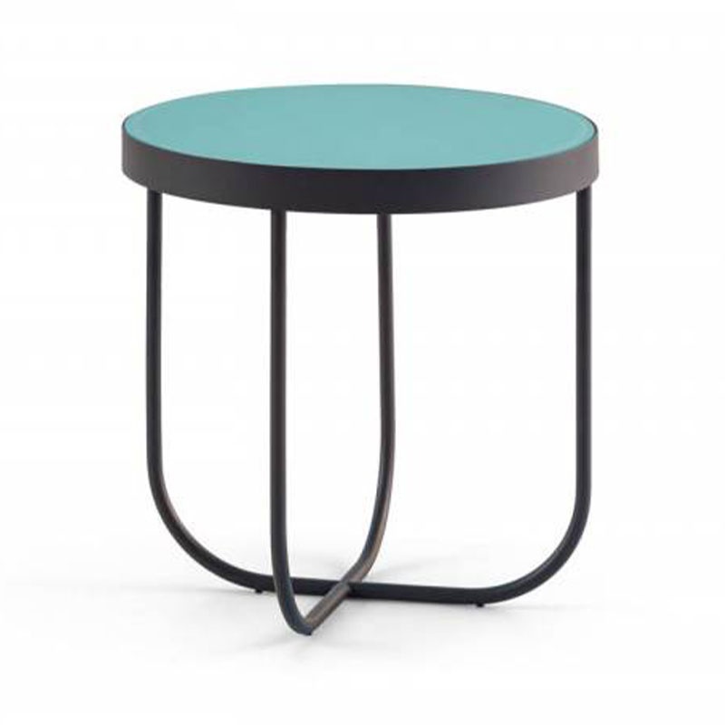 Round Coffee Table with Glass Top - Case | Samoa Divani