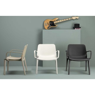 Modern Armchair with Armrests - Ginevra Lounge | Scab