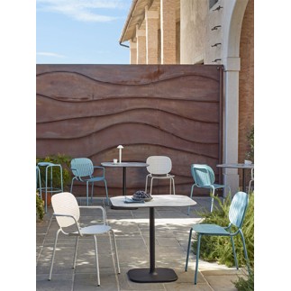 Outdoor Chair with Armrests - Si Si Dots | Scab